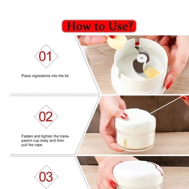Dụng cụ xay tỏi ớt lưỡi dao bén, nhựa cao cấp, nhỏ gọn, dễ vệ sinh 26.600₫ 9