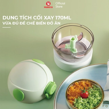Dụng Cụ Xay Tỏi Ớt Modeco - Lưỡi dao bén, nhựa cao cấp, an toàn, nhỏ gọn, dễ vệ sinh, chỉ 90.250 VND 4