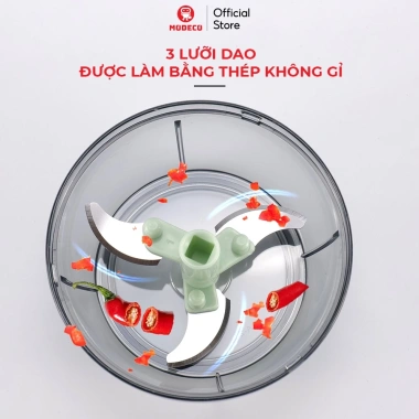 Dụng Cụ Xay Tỏi Ớt Modeco - Lưỡi dao bén, nhựa cao cấp, an toàn, nhỏ gọn, dễ vệ sinh, chỉ 90.250 VND 5