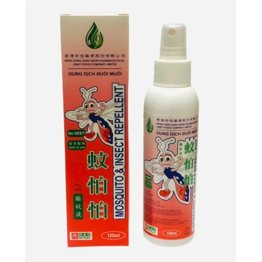 Dung dịch đuổi muỗi 125ml hương gừng sả - Chai xịt muỗi hiệu quả, giảm giá 99k