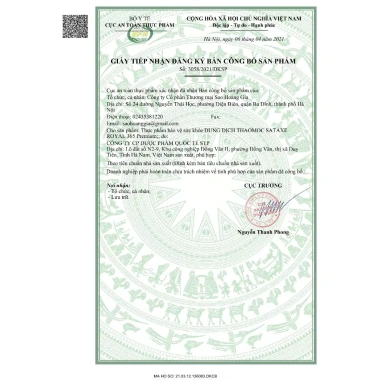 Dung dịch SATAXE ROYAL say tàu, chóng mặt, buồn nôn cho trẻ, mẹ bầu - 145.000₫