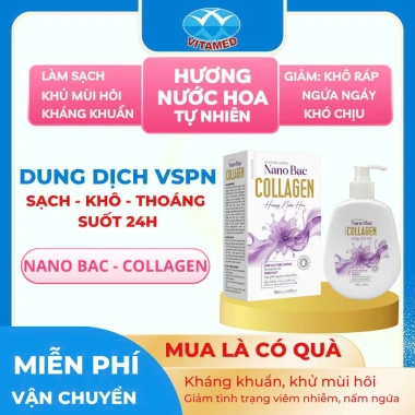 Dung Dịch Vệ Sinh Hương Nước Hoa Chiết Xuất Tía Tô Nano Bạc Collagen 180ml - Ngăn Mùi, Cân Bằng Độ PH, Giá 65.600đ