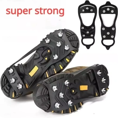 DWELLINGCO 1 Đôi Giày Crampons Ice Gripper 5/8 Răng Chống Trơn Trượt Leo Núi Mùa Đông Ngoài Trời 3