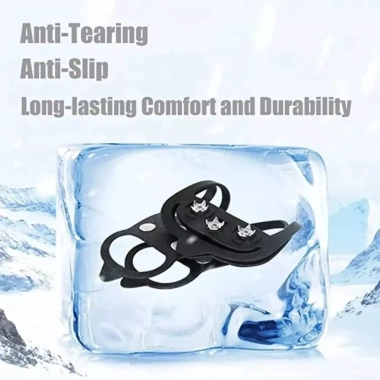DWELLINGCO 1 Đôi Giày Crampons Ice Gripper 5/8 Răng Chống Trơn Trượt Leo Núi Mùa Đông Ngoài Trời 5