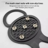 DWELLINGCO 1 Đôi Giày Crampons Ice Gripper 5/8 Răng Chống Trơn Trượt Leo Núi Mùa Đông Ngoài Trời 9