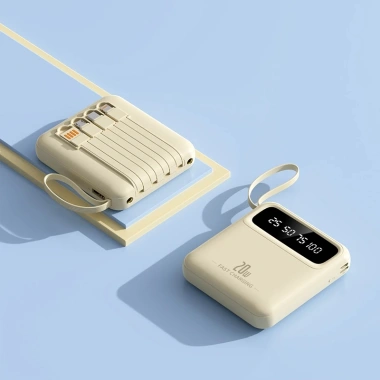 DX299 Mini Square 20.000mAh: Sạc nhanh 22.5W, hiển thị, chống trầy, chỉ 15.000₫