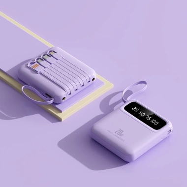 DX299 Mini Square 20.000mAh: Sạc nhanh 22.5W, hiển thị, chống trầy, chỉ 15.000₫