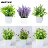 DYROWAY Chậu hoa cây giả mini trang trí bàn, nhà, sân vườn giá ưu đãi 40.810 VND