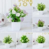 DYROWAY Chậu hoa cây giả mini trang trí bàn, nhà, sân vườn giá ưu đãi 40.810 VND 5