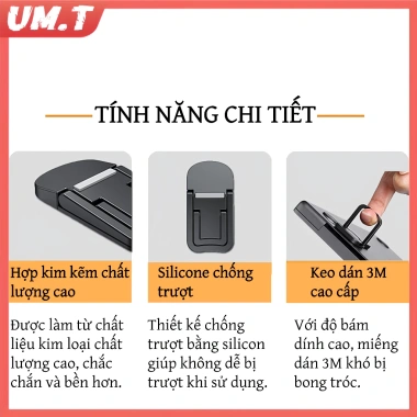 E-WOITD Giá đỡ laptop kim loại gập lại Nvisible Riser làm mát, 2 cái chỉ 38.300₫ 5