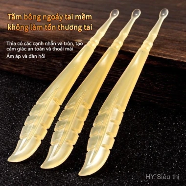Earpick Đầu mềm - Dụng cụ lấy ráy tai keo nấu ấm áp, đàn hồi, an toàn cho trẻ em - Giá ưu đãi 45,283 VND