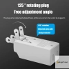 EatopYour 3 trong 1 ổ cắm tường mở rộng US 125 độ, adapter Mexico Canada du lịch - bộ chuyển đổi nguồn đa năng điện áp ổn định, cắm nhanh 3