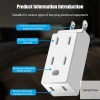 EatopYour 3 trong 1 ổ cắm tường mở rộng US 125 độ, adapter Mexico Canada du lịch - bộ chuyển đổi nguồn đa năng điện áp ổn định, cắm nhanh 4
