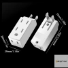 EatopYour 3 trong 1 ổ cắm tường mở rộng US 125 độ, adapter Mexico Canada du lịch - bộ chuyển đổi nguồn đa năng điện áp ổn định, cắm nhanh 5