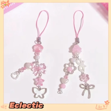 Eclectic Dây chuyền điện thoại hạt bướm màu hồng - Giá ưu đãi 17.199đ