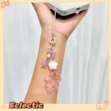 Eclectic Dây chuyền điện thoại hạt bướm màu hồng - Giá ưu đãi 17.199đ