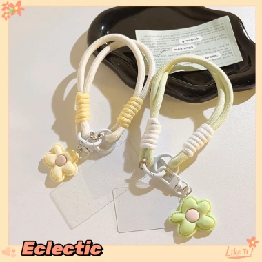 Eclectic Dây đeo cổ tay ngắn mặt dây chuyền hoa màu sắc Dopamine - 11.997 VND 2