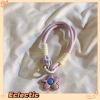 Eclectic Dây đeo cổ tay ngắn mặt dây chuyền hoa màu sắc Dopamine - 11.997 VND 5