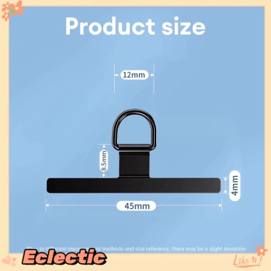 Eclectic kẹp điện thoại kim loại mịn, dây buộc nhẹ, miếng đệm mỏng, giá 4.600₫