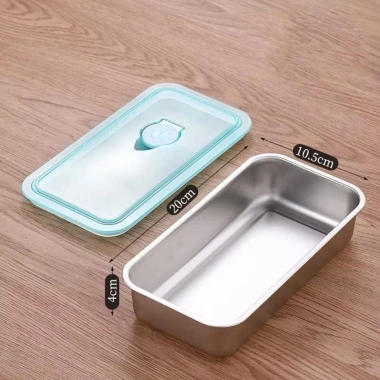 ELARA Hộp đựng đồ ăn nhẹ R - Thép không gỉ, nắp đậy chống rò rỉ, tái sử dụng cho du lịch và cắm trại