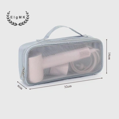 ElgMK Hộp đựng máy sấy tóc và máy duỗi tóc trong suốt - Hộp du lịch di động mới, tiện lợi 8