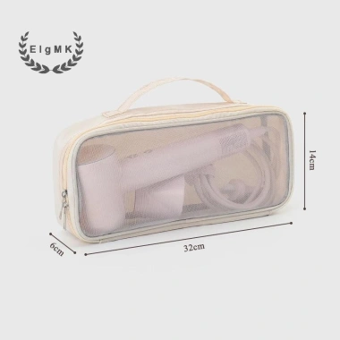ElgMK Hộp đựng máy sấy tóc và máy duỗi tóc trong suốt - Hộp du lịch di động mới, tiện lợi 9