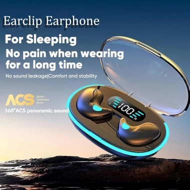 Erpod X55 – Tai nghe ngủ Bluetooth siêu mỏng, màn hình pin kỹ thuật số, hộp sạc trong suốt, gọi điện, 61.999 VND 4