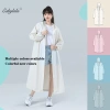 Eshylala Áo mưa có mũ trùm đầu dài một mảnh chống nước trong suốt nam nữ - 57.456₫ 2