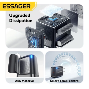 Essager 30W GaN USB Type-C PD Sạc Nhanh QC 3.0 cho iPhone 13-16 Pro Max, Mini iPad - Giá chỉ 118.300 đ 8