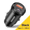 Essager Bộ Sạc Ô Tô 30W Quick Charge 4.0 3.0 FCP USB-PD - Sạc Nhanh iPhone 12/13/14 Pro 9