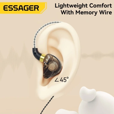 ESSAGER Tai Nghe Thể Thao Chống Rơi Hi-Fi Type‑C/3.5mm, Chống Ồn, Đa Chức Năng 168.200₫