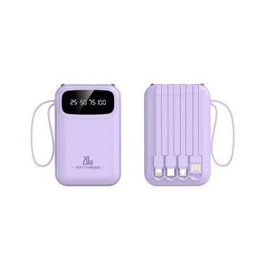F5 20.000mAh Power Bank 25W sạc nhanh, màn hình LED thông minh, không thấm nước - Giá 10.000 VND