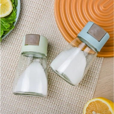 Feeship Hũ Đựng Gia Vị Thủy Tinh Nhà Bếp Bấm Nút Định Lượng - Lọ Thông Minh, Giá 9.900 VND