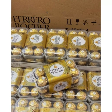 Ferrero Rocher 16 viên 200g - Socola sữa hạt dẻ nhập khẩu, ưu đãi Tết 2.026 2