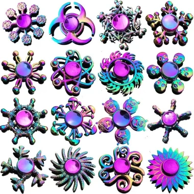 Fidget Spinner Kim Loại Hợp Kim Kẽm - Đồ Chơi Giảm Stress, Giá 21.300₫