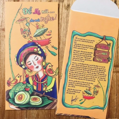Flash Sale 10 Bao Lì Xì Tết Siêu Đẹp Giấy Kraft Nhật Trắng Cao Cấp Giá 25.000đ 6