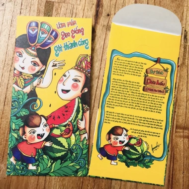 Flash Sale 10 Bao Lì Xì Tết Siêu Đẹp Giấy Kraft Nhật Trắng Cao Cấp Giá 25.000đ 7