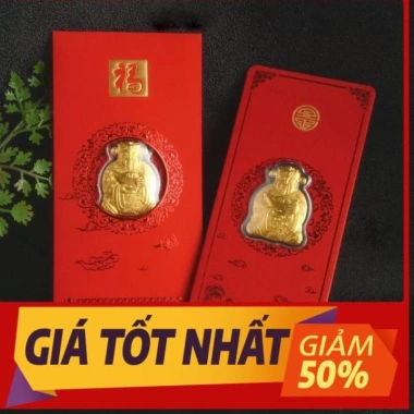 Flash Sale 50% Bao Lì Xì Thần Tài Vàng Cao Cấp 2.021 - Quà May Mắn Tết Giá 26.235 VND 3