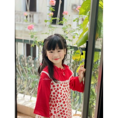 Flash Sale Áo Dài Hoa Cách Tân Bigsize 12-29kg Cho Bé Gái - Thiết Kế Cao Cấp Giá 228.990 VND 4
