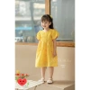 FLASH SALE Đầm babydoll hoa tay phồng bé gái Noel Giáng sinh, vải tơ mềm 5