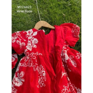[FLASH SALE] Đầm công chúa hoa nơ đỏ bé gái 12-40kg Trung Thu Noel, giá 249.900₫ 5