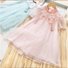 FLASH SALE Đầm công chúa sườn xám cổ trang thêu hoa bé gái size 15-40kg Tết Trung Thu 321k 2