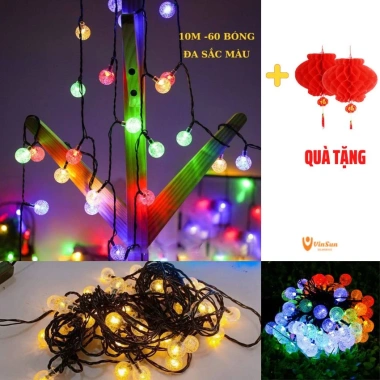 Flash Sale Đèn Nháy Bọt Bi 10m Đủ Màu - Trang Trí Cây Tết 2.023 Giá 70k