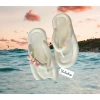 Flip Flops 2.024 Phong Cách Mới Dép Tông Xỏ Ngón Xốp Đính Charm Chữ - Giá 19.000 VNĐ 2