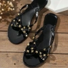 Flip-Flops Nơ Đinh Tán Mùa Hè Nữ Đế Phẳng Đi Biển - Giá giảm 23% 99.441₫ 7
