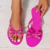 Flip-Flops Nơ Đinh Tán Mùa Hè Nữ Đế Phẳng Đi Biển - Giá giảm 23% 99.441₫ 9