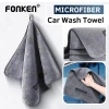 Fonken Khăn Rửa Xe Microfiber - Sấy Vải, Hấp Thụ Nước, Chăm Sóc Ô Tô