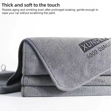Fonken Khăn Rửa Xe Microfiber - Sấy Vải, Hấp Thụ Nước, Chăm Sóc Ô Tô 5