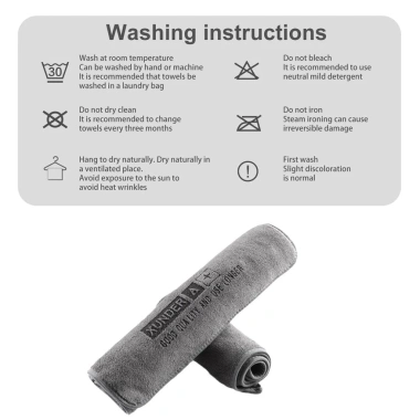Fonken Khăn Rửa Xe Microfiber - Sấy Vải, Hấp Thụ Nước, Chăm Sóc Ô Tô 9