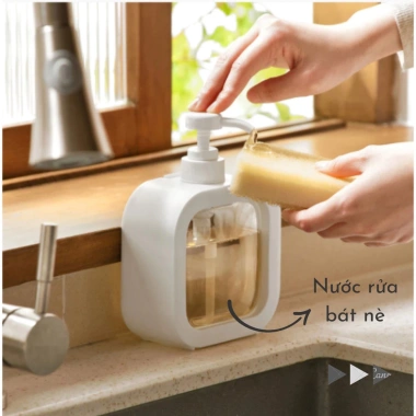 Free Ship Bộ 5 Chai Chiết Dầu Gội, Sữa Tắm Trong Suốt, Bình Đựng Nước Rửa Tay, Nước Rửa Bát Đa Năng, Lọ Dầu Gội Bc1 - Giá 26.600₫ 2